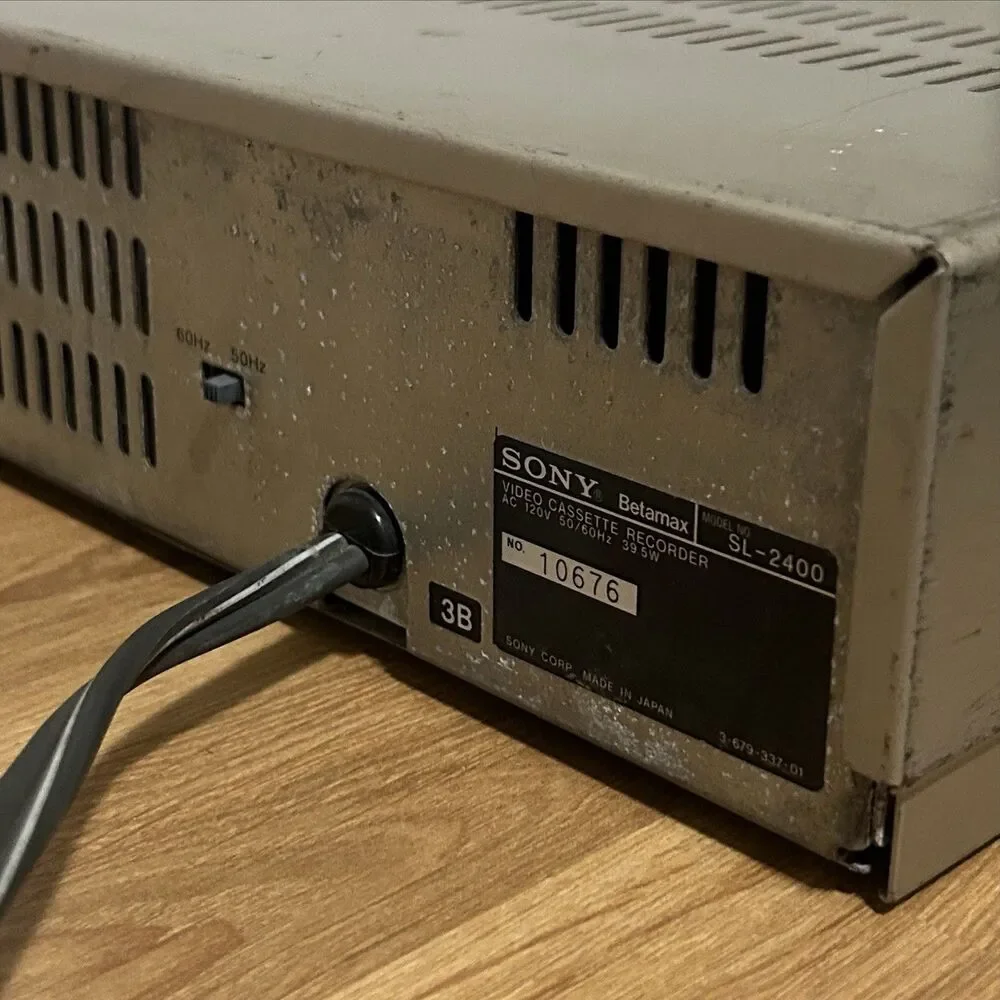 Sony Betamax SL-2410 Video Cassette Recorder VCR Voice Synthesizer FOR PARTS